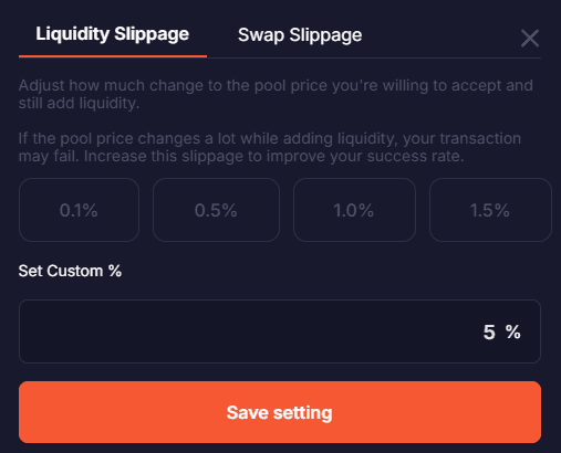 Liquidity Slippage Example 2